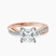 Twisted Vine Lab Diamond Engagement Ring in 18kt Rose Gold