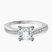 Twisted Vine Lab Diamond Engagement Ring in 10kt White Gold
