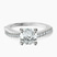 Twisted Vine Lab Diamond Engagement Ring in 10kt White Gold