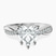 Twisted Vine Lab Diamond Engagement Ring in 10kt White Gold