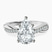 Twisted Vine Lab Diamond Engagement Ring in 10kt White Gold