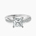 Twisted Vine Lab Diamond Engagement Ring in 9ct White Gold