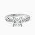 Twisted Vine Lab Diamond Engagement Ring in 10kt White Gold