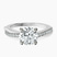 18kt White Gold Twisted Vine Lab Diamond Ring