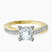 Twisted Vine Lab Diamond Engagement Ring in 18ct Yellow Gold