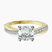 Twisted Vine Lab Diamond Engagement Ring in 10kt Yellow Gold