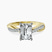 Twisted Vine Lab Diamond Engagement Ring in 10kt Yellow Gold