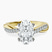 Twisted Vine Lab Diamond Engagement Ring in 10kt Yellow Gold
