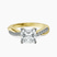 Twisted Vine Lab Diamond Engagement Ring in 18kt Yellow Gold