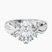 Pre-Designed 10kt White Gold Twisted Blossom Lab Diamond Ring