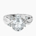 Twisted Blossom Lab Diamond Engagement Ring in 10kt White Gold