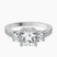 Trilogy Three Stone Lab Diamond Engagement Ring in 10kt White Gold