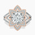 Indigo Vintage Lab Diamond Engagement Ring in 9ct Rose Gold