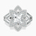 Indigo Vintage Lab Diamond Engagement Ring in 9ct White Gold