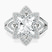 Pre-Designed 10kt White Gold Indigo Vintage Lab Diamond Ring