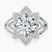 Pre-Designed 10kt White Gold Indigo Vintage Lab Diamond Ring