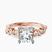 Pre-Designed 9ct Rose Gold Catrina Cutwork Lab Diamond Ring