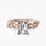 Pre-Designed 9ct Rose Gold Catrina Cutwork Lab Diamond Ring