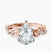 Pre-Designed 9ct Rose Gold Catrina Cutwork Lab Diamond Ring