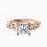 Pre-Designed 14ct Rose Gold Catrina Cutwork Lab Diamond Ring