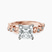 Pre-Designed 14ct Rose Gold Catrina Cutwork Lab Diamond Ring