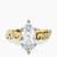 Pre-Designed 14ct Yellow Gold Catrina Cutwork Lab Diamond Ring
