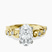 Pre-Designed 14ct Yellow Gold Catrina Cutwork Lab Diamond Ring