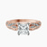 Vintage Willow Lab Diamond Engagement Ring in 18kt Rose Gold