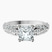 Vintage Willow Lab Diamond Engagement Ring in 10kt White Gold