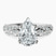Vintage Willow Lab Diamond Engagement Ring in 10kt White Gold