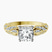 Vintage Willow Lab Diamond Engagement Ring in 10kt Yellow Gold