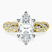 Vintage Willow Lab Diamond Engagement Ring in 18kt Yellow Gold