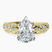 Vintage Willow Lab Diamond Engagement Ring in 10kt Yellow Gold