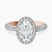 Pre-Designed 14kt Rose Gold Kathrine Halo Lab Diamond Ring