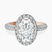 Kathrine Halo Lab Diamond Engagement Ring in 10kt Rose Gold