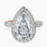 Pre-Designed 10kt Rose Gold Kathrine Halo Lab Diamond Ring