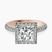 Kathrine Halo Lab Diamond Engagement Ring in 10kt Rose Gold