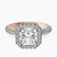 Kathrine Halo Lab Diamond Engagement Ring in 10kt Rose Gold