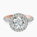 14kt Rose Gold Kathrine Halo Lab Diamond Ring