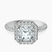 Kathrine Halo Lab Diamond Engagement Ring in 18kt White Gold