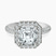 Pre-Designed 10kt White Gold Kathrine Halo Lab Diamond Ring