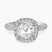 Kathrine Halo Lab Diamond Engagement Ring in 18kt White Gold