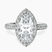 Kathrine Halo Lab Diamond Engagement Ring in 18kt White Gold