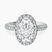 Kathrine Halo Lab Diamond Engagement Ring in 18kt White Gold
