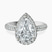 Kathrine Halo Lab Diamond Engagement Ring in 18kt White Gold