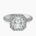 Kathrine Halo Lab Diamond Engagement Ring in 18kt White Gold