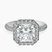 Pre-Designed 10kt White Gold Kathrine Halo Lab Diamond Ring