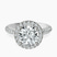 18kt White Gold Kathrine Halo Lab Diamond Ring