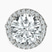 Pre-Designed 10kt White Gold Kathrine Halo Lab Diamond Ring