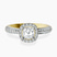 Pre-Designed 18kt Yellow Gold Kathrine Halo Lab Diamond Ring
